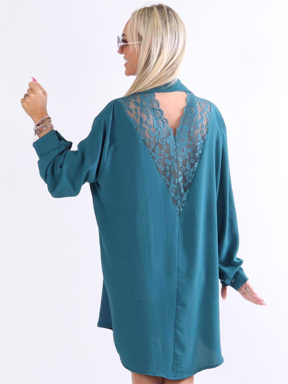 Frija - Skjorta med spets på baksidan